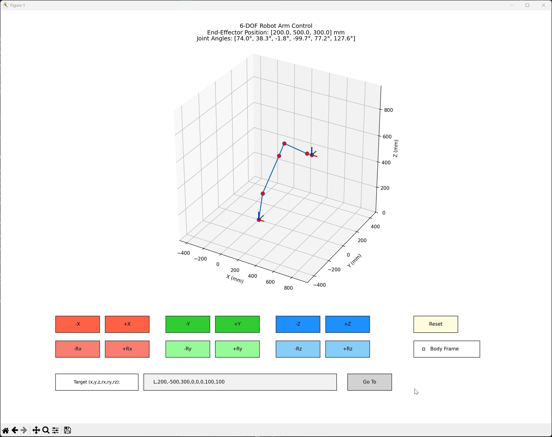 Robot arm simulator
